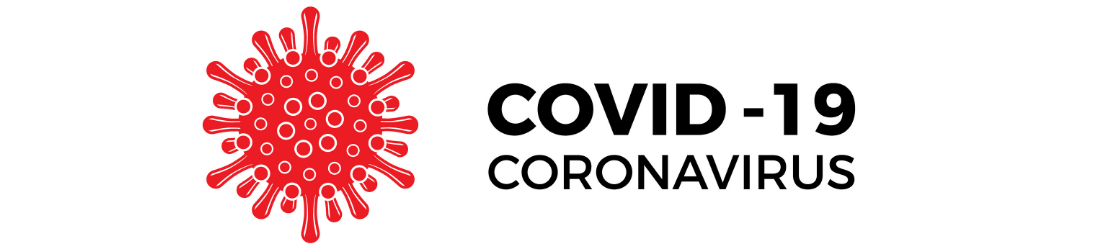 Logo of Coronavirus with text COVID-19